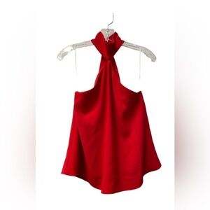 NWOT | Amanda Uprichard Mock Neck Sleeveless Hook Closure Top